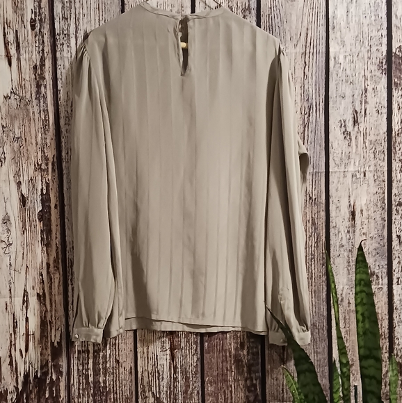 80s Vintage gray blouse - Picture 8 of 11